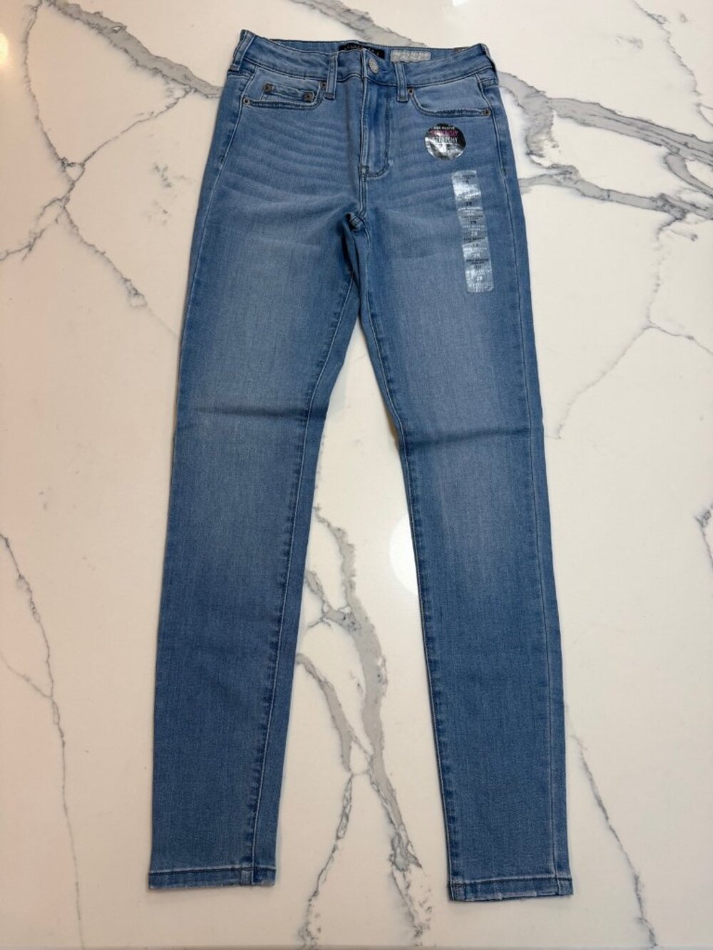 Aeropostale Light Blue Wash High Waisted Jegging Jeans Womens 2R